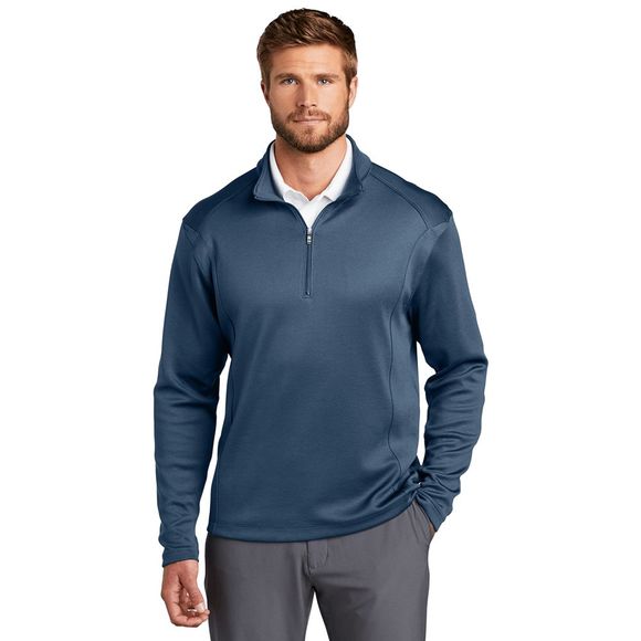 Nike Other - Nike Golf Dri Fit Standard Fit Men's Stone Blue 1/4 Zip Pullover Sweater Swoosh